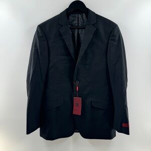 Men’s Slim Fit Tailored Blazer Black Size 40R / 34 Brand New With Tags